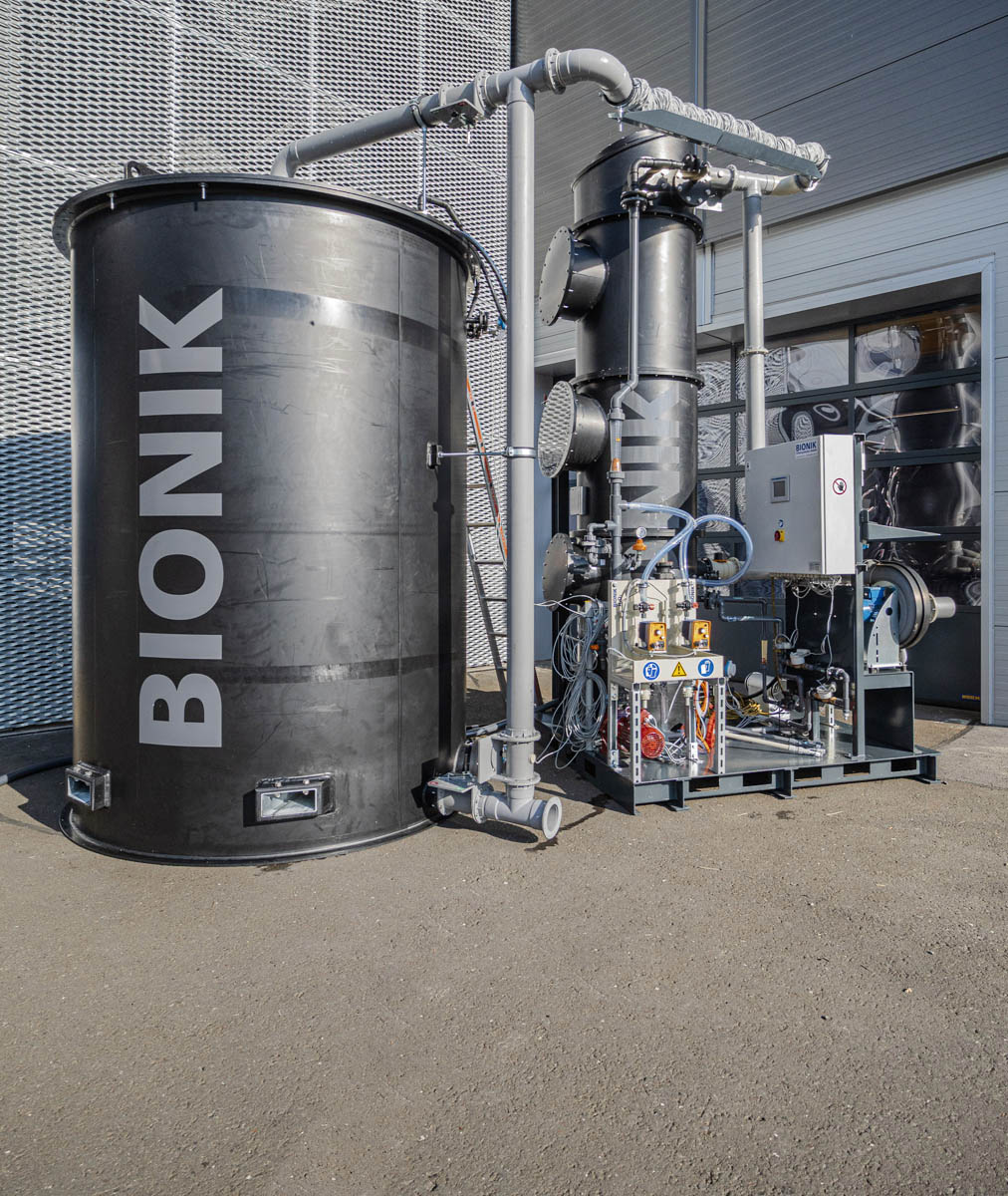 Mobile Versuchsanlage zur Feinabstimmung der Anlagentechnik beim Kunden vor Ort