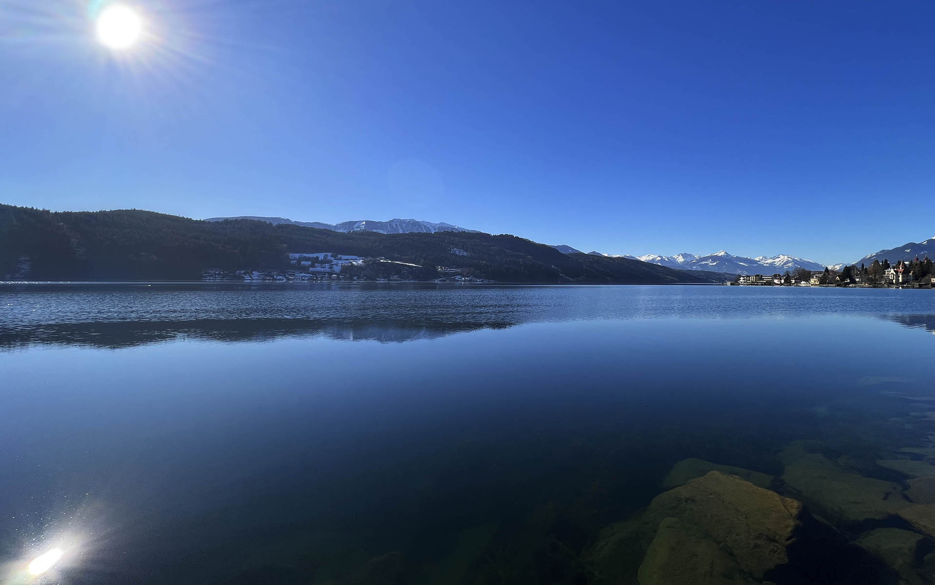 Lago Millstätter cerca de la sede de Bionik en Lieserbrücke, Carintia, Austria
